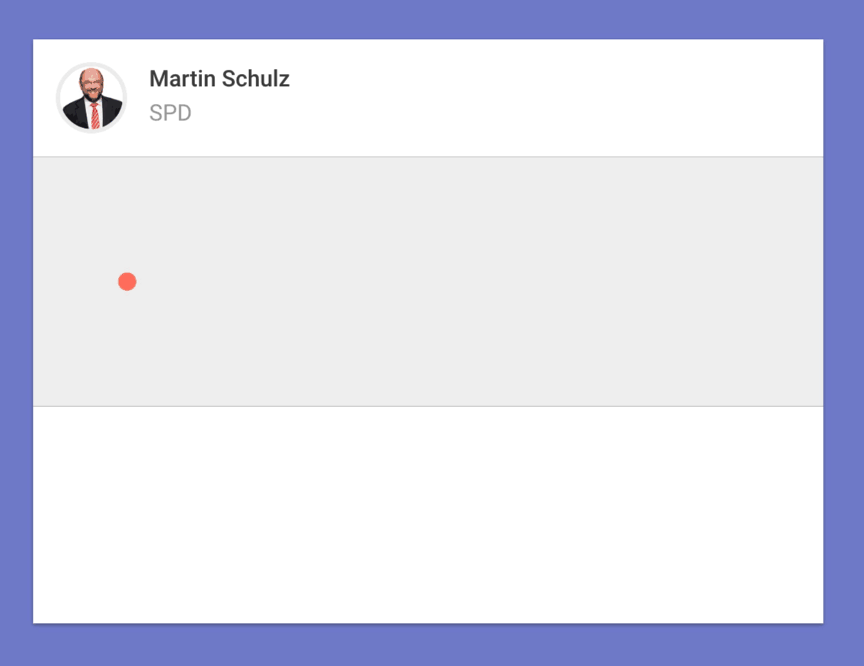 Animated candidate pulse cards showing search interest fluctuating over three weeks per candidate